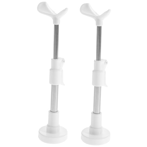 HEALSOPTHY 2 Stück Puppenständer Figure Stand puppenzubehör ausstellungsständer Puppenaufsteller messestand Zeigen klein Höhenverstellbarer Actionfigurenständer Puppenhalterung Legierung Weiß von HEALSOPTHY