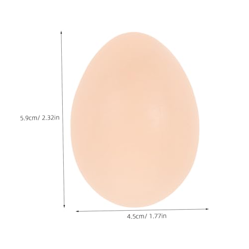 HEALSOPTHY 2 Stück Realistische DIY Kunststoffeier aus PVC Langlebige Bastel Eier für Osterdekoration Malprojekte Detailreiche Nachbildung Handfreundlich Vielseitig Einsetzbar von HEALSOPTHY