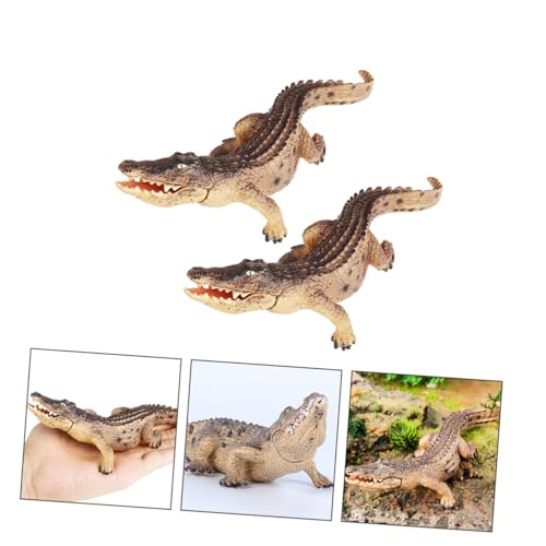 HEALSOPTHY 2 Stück Realistisches Krokodilspielzeug Kunststoff Tiermodell Figur Beweglicher Mund Pädagogisches Lernspielzeug und Lebensechte Dekoration für Kinderzimmer und Garten HEALSOPTHY 2 Stück Realistisches Krokodilspielzeug Kunststoff Tiermodell Figur Beweglicher Mund Pädagogisches Lernspielzeug und Lebensechte Dekoration für Kinderzimmer und Garten von HEALSOPTHY