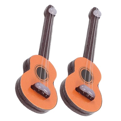 HEALSOPTHY 2 Stück Simulation Gitarre Mini-gitarrenfigur Als Ornament Puppe Zubehör Miniaturgitarrenmodell Gitarren-Desktop-Ornament Modelle Klein Mini-gitarrenmodell Light Brown Hölzern HEALSOPTHY 2 Stück Simulation Gitarre Mini-gitarrenfigur Als Ornament Puppe Zubehör Miniaturgitarrenmodell Gitarren-Desktop-Ornament Modelle Klein Mini-gitarrenmodell Light Brown Hölzern von HEALSOPTHY