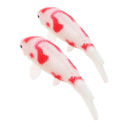 HEALSOPTHY 2 Stück Simuliertes Koi-Modell Simulierter Mini-fischfiguren Simulationsfisch -Figuren-Ornament Fisch-Statue Simulationsornament Gefälschter Deko PVC HEALSOPTHY 2 Stück Simuliertes Koi-Modell Simulierter Mini-fischfiguren Simulationsfisch -Figuren-Ornament Fisch-Statue Simulationsornament Gefälschter Deko PVC von HEALSOPTHY