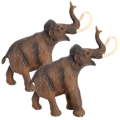 HEALSOPTHY 2 Stück Simuliertes Simulation Tierfigur Realistisches Tierspielzeug Modell Einer Tierfigur Wildlife-Modell Tiermodell Lebendiges Tierhandwerk Wildtiermodell PVC von HEALSOPTHY