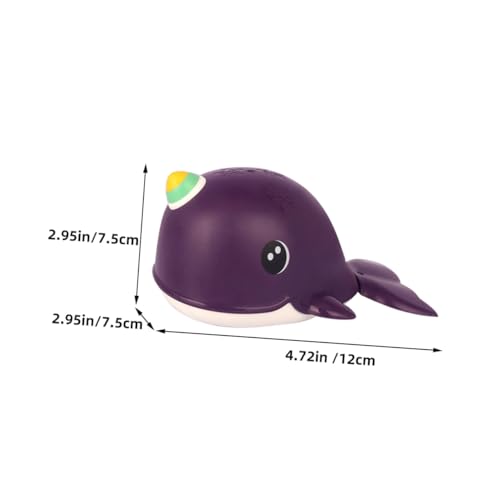 HEALSOPTHY 2 Stück Teiliges Badespielzeug Wal in Grün und Violett Sicheres Kunststoff-Design Schwimmendes Wasserspielzeug für Junge Mädchen Fördert Spielerische Eltern-Junge von HEALSOPTHY