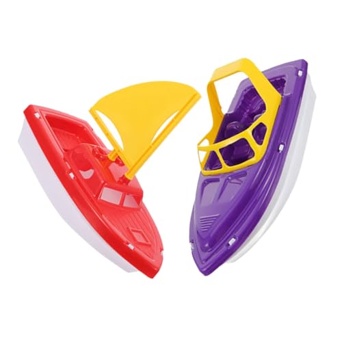 HEALSOPTHY 2 Stück Teiliges Boot Set aus Leichtem Kunststoff Kleine Bade und Wasserspielzeuge für Junge Mädchen und Kleinkinder Geeignet für Strand Pool und Badespaß im Sommer von HEALSOPTHY