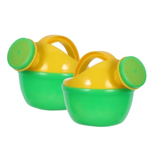 HEALSOPTHY 2 Stück Teiliges Gießkannen aus Kunststoff Kleiner Grüner Wassersprinkler für Junge Mädchen und Kleinkinder Badespielzeug und Sandspielzeug für Sommerstrand und von HEALSOPTHY