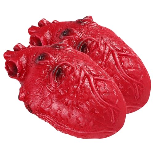 HEALSOPTHY 2 Stück Teiliges Halloween Deko Fake Herz Attrappe Realistische Körperorgan Requisite Langlebig Vinylmaterial Gruselige Party Deko für Zuhause Bar Spukhaus Schlafzimmer HEALSOPTHY 2 Stück Teiliges Halloween Deko Fake Herz Attrappe Realistische Körperorgan Requisite Langlebig Vinylmaterial Gruselige Party Deko für Zuhause Bar Spukhaus Schlafzimmer von HEALSOPTHY