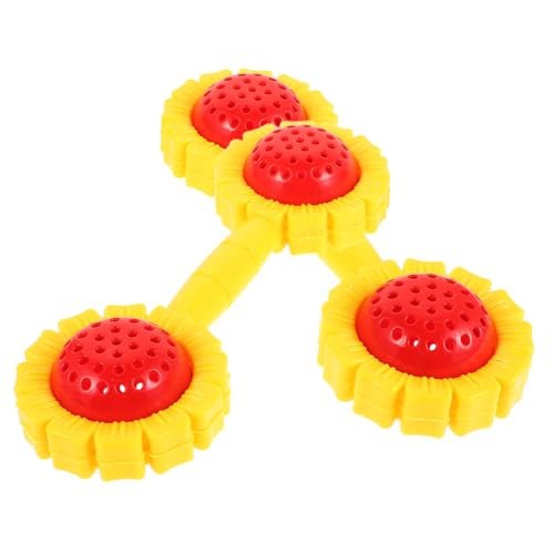 HEALSOPTHY 2 Stück Teiliges Handrassel Sonnenblume Spielerische Rassel Motivierende Cheer Rassel Leichte Hanteln für Kleinkinder für Morgenübungen und Frühkindliche Bewegung von HEALSOPTHY