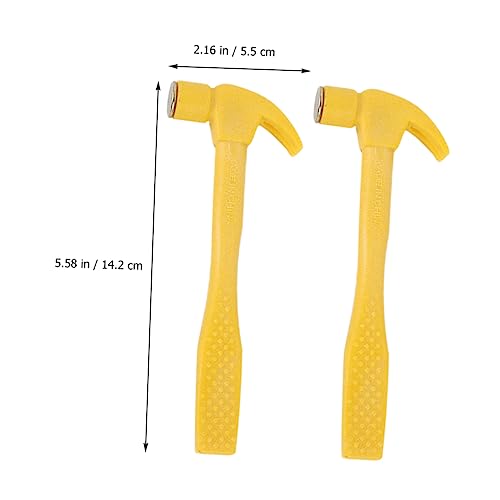 HEALSOPTHY 2 Stück Teiliges Mini Hammer für Robustes Sicheres Mallet Toy als Pädagogisches Prop für Handliche Motorik Übung und Interaktives Eltern Junge Mädchen Spiel von HEALSOPTHY
