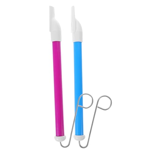 HEALSOPTHY 2 Stück Teiliges Musikinstrument Slide Whistle aus Robustem und PP Pädagogisches für Bunte Zugpfeifen in Blau und als für Musikbegeisterte und Bühnenauftritte von HEALSOPTHY