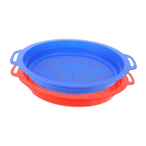 HEALSOPTHY 2 Stück Teiliges Sandspielzeug mit Sandsieb für Interaktives Leichtes Plastik Strandspielzeug in Blau und Rot Vielseitig Nutzbar für Strand Sandkasten Garten und Poolspaß HEALSOPTHY 2 Stück Teiliges Sandspielzeug mit Sandsieb für Interaktives Leichtes Plastik Strandspielzeug in Blau und Rot Vielseitig Nutzbar für Strand Sandkasten Garten und Poolspaß von HEALSOPTHY
