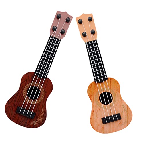 HEALSOPTHY 2 Stück Teiliges Ukulele Stabiles Kunststoffmaterial Pädagogisches Musikinstrument für Frühe Musikerziehung als Geburtstags von HEALSOPTHY