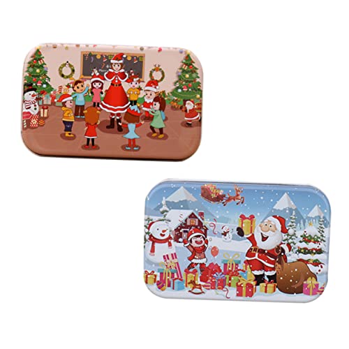 HEALSOPTHY 2 Stück Teiliges Weihnachts Holzpuzzle für Ab Jahren Umweltfreundliches DIY Lernspielzeug Sicher mit Glatten Kanten Fördert Feinmotorik und Kreatives im von HEALSOPTHY