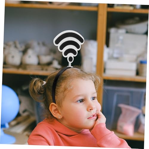 HEALSOPTHY 2 Stück Witziger Party Haarreif mit Wlan Antenne Lustiges Stirnband für Halloween und Geburtstagsfeiern Strapazierfähiges Kostüm Accessoire für Erwachsene von HEALSOPTHY