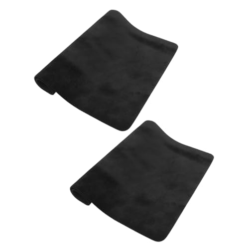 HEALSOPTHY 2 Stück Zauberkartenmatte Party zubehör zaubermatte zaubertricks Brettspiel-Tischmatte Karte Tischmatte Spieltischmatte Brettspiel Matte Mahjong-Matte für den Tisch Gummi Black von HEALSOPTHY