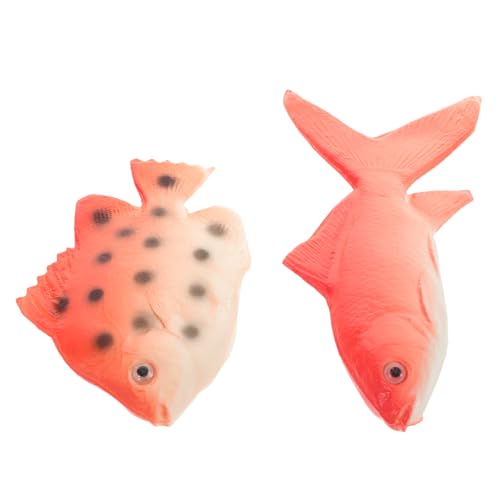 HEALSOPTHY 2 Stücke Gefälschte Fische Künstliche Fischmodelle Simulierte Vorgeben Realistische Fische Lebensechte Seefische Für Party Display Küche Decor Fotografie Requisiten von HEALSOPTHY