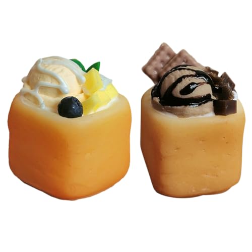 HEALSOPTHY 2 Stücke Miniature Dollhouse Food Toys Mini Toast und Eiscreme Modelle für Realistische Miniatur Kuchen Spielset für Kreatives Rollenspiel und Küche Zubehör HEALSOPTHY 2 Stücke Miniature Dollhouse Food Toys Mini Toast und Eiscreme Modelle für Realistische Miniatur Kuchen Spielset für Kreatives Rollenspiel und Küche Zubehör von HEALSOPTHY