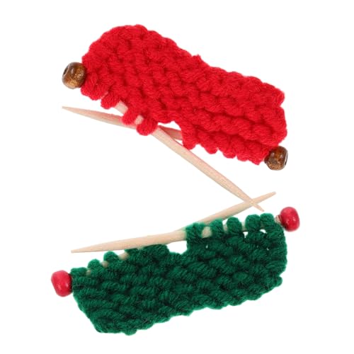 HEALSOPTHY 2stücke Mini Strickmützen Handgefertigte Miniaturen Garn Zum Häkeln Puppenhauszubehör Winzige Pullover Für Spielzeug Handwerk Miniatur Ornament von HEALSOPTHY