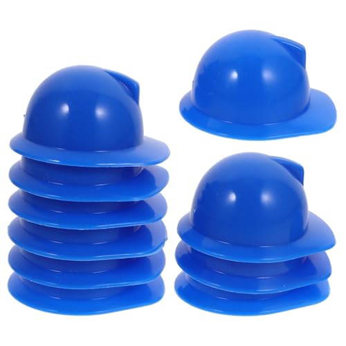 HEALSOPTHY 20 Stck Teiliges Miniatur Puppen Sicherheitshelme aus Kunststoff Handliche Bauhelm Deko für Puppen Glatte Oberfläche Langlebig und Bequem für Vielseitige Puppenzubehör Verwendung von HEALSOPTHY