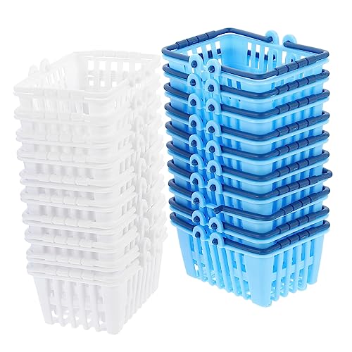 HEALSOPTHY 20 Stück Einkaufskorb Storage Baskets für spielzeugkorb hühner kinderspielzeuge Miniatur Kleiner Korb Desktop-Ornament Supermarkt-Handkorbmodi Plastik HEALSOPTHY 20 Stück Einkaufskorb Storage Baskets für spielzeugkorb hühner kinderspielzeuge Miniatur Kleiner Korb Desktop-Ornament Supermarkt-Handkorbmodi Plastik von HEALSOPTHY