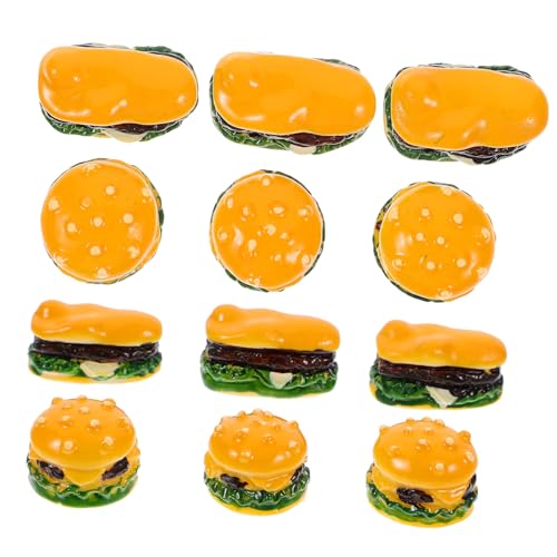 HEALSOPTHY 20 Stück Mini Hamburger Spielzeugzubehör Miniatur Lebensmittel Miniatur Burger Burger Requisiten Lebensmittel Imitat Mini Hamburger Burger Winzige Hamburger von HEALSOPTHY