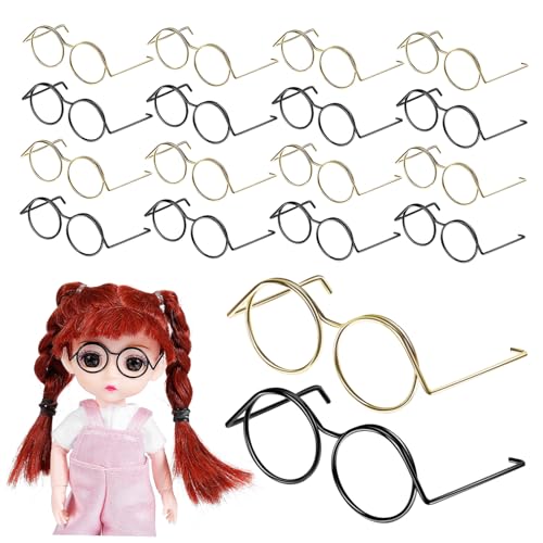 HEALSOPTHY 20 Stück Miniatur Puppenbrille Teilig Goldene Schwarze Stilvolle Drahtbrillen für Puppen Langlebig und Vielseitig für Bastelprojekte und Fotorequisiten HEALSOPTHY 20 Stück Miniatur Puppenbrille Teilig Goldene Schwarze Stilvolle Drahtbrillen für Puppen Langlebig und Vielseitig für Bastelprojekte und Fotorequisiten von HEALSOPTHY