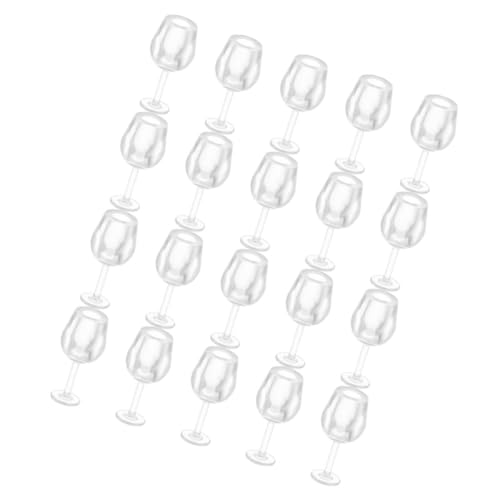 HEALSOPTHY 20stücke Teiliges Miniatur-weingläser Für Im Maßstab Dekoration Für Rollenspiele Fotografie Und Kreative Spielwelten von HEALSOPTHY