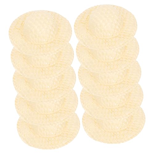 HEALSOPTHY 20 Stück Miniature Woven Doll Hats DIY Puppenaccessoires Dekorative Papierhüte für Bastelprojekte Requisiten für Miniatur Dekorationen Beige HEALSOPTHY 20 Stück Miniature Woven Doll Hats DIY Puppenaccessoires Dekorative Papierhüte für Bastelprojekte Requisiten für Miniatur Dekorationen Beige von HEALSOPTHY