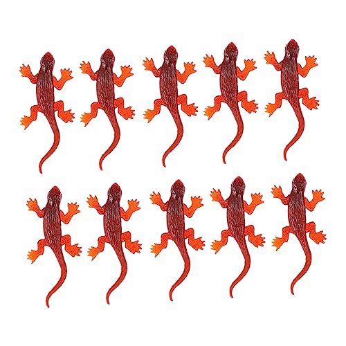 HEALSOPTHY 20 Stück Partyspielzeug Simulation Gecko- Gruselige Gecko-spielzeuge Partygeschenke Simulation Reptilien Simulations-Gecko Party-trickspielzeug Wohnkultur PVC von HEALSOPTHY