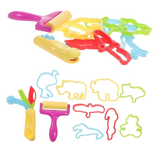 HEALSOPTHY 20 Stück Plastilin Form Hey Kind Backen Modellieren Party Ton Plätzchen Plastilin-Form Keks Backwerkzeuge Schokoladenbackmodelle Plastik von HEALSOPTHY