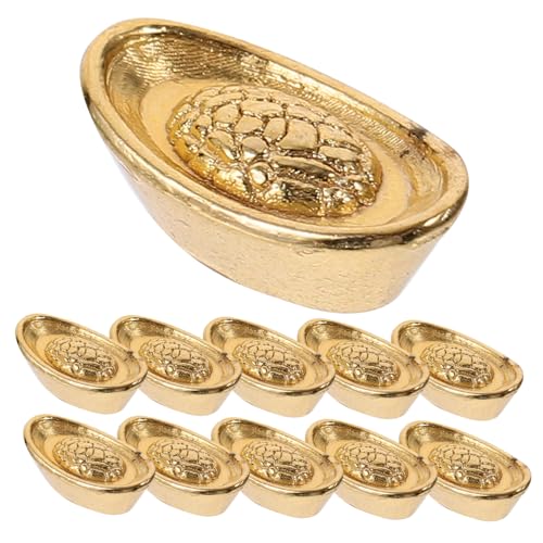 HEALSOPTHY 20 Stück Puppe kleine Hausverzierung Häuser Bausatz licht an Leve photostickomni wohnungsdeko Boom Boom Mini- für das Szenenlayout Papier Golden von HEALSOPTHY
