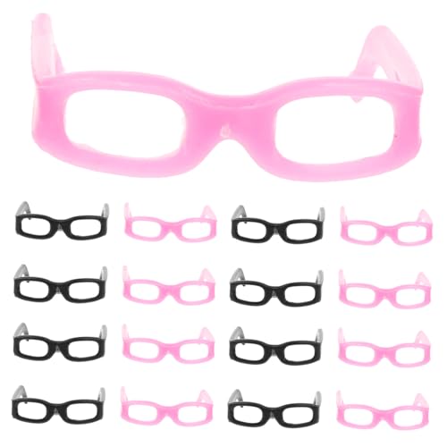HEALSOPTHY Mini-simulationsbrille Für Puppenhaus 20 Stück Puppensonnenbrillen Anzieh-Requisiten Brillen Für Puppen Realistische Mini-Brillen von HEALSOPTHY