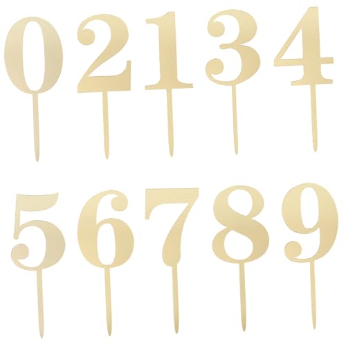 HEALSOPTHY 20 Stück Teiliges Cake Topper aus Acryl Goldfarbene Zahlen Je Zweimal Große Tortenstecker für Geburtstag Partydekoration Wiederverwendbar Vielseitig Einsetzbar für und Kuchen HEALSOPTHY 20 Stück Teiliges Cake Topper aus Acryl Goldfarbene Zahlen Je Zweimal Große Tortenstecker für Geburtstag Partydekoration Wiederverwendbar Vielseitig Einsetzbar für und Kuchen von HEALSOPTHY