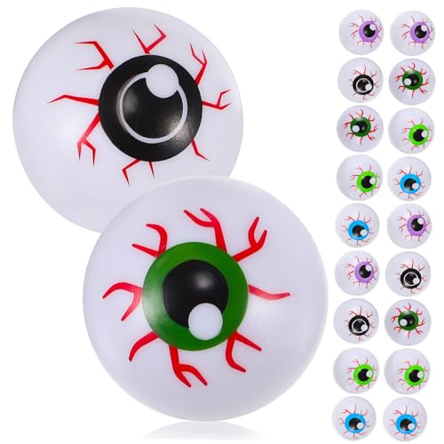 HEALSOPTHY 20 Stück Teiliges Halloween Deko Bunte Kunststoff Augäpfel Realistische Langlebige Spielzeuge für Basteln Gruselige Partydekoration Sichere PP Materialien Vielseitig Einsetzbar HEALSOPTHY 20 Stück Teiliges Halloween Deko Bunte Kunststoff Augäpfel Realistische Langlebige Spielzeuge für Basteln Gruselige Partydekoration Sichere PP Materialien Vielseitig Einsetzbar von HEALSOPTHY