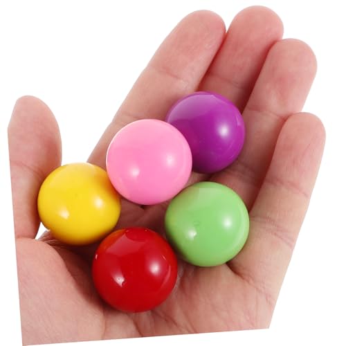 HEALSOPTHY 20 Stück Teiliges Kleine Bunte Kunststoffbälle für Lernspiele und Wahrscheinlichkeitsunterricht Glatte Rollende Spielkugeln für Kinderhand Augen Koordination Vielseitig für von HEALSOPTHY