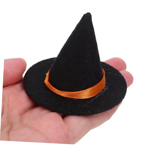 HEALSOPTHY 20 Stück Teiliges Mini Filz-hexenhüte Kleine Zaubererhüte für Halloween DIY Bastelprojekte Puppenzubehör Partydeko Weinflaschenverzierung Vielseitig und Robust von HEALSOPTHY