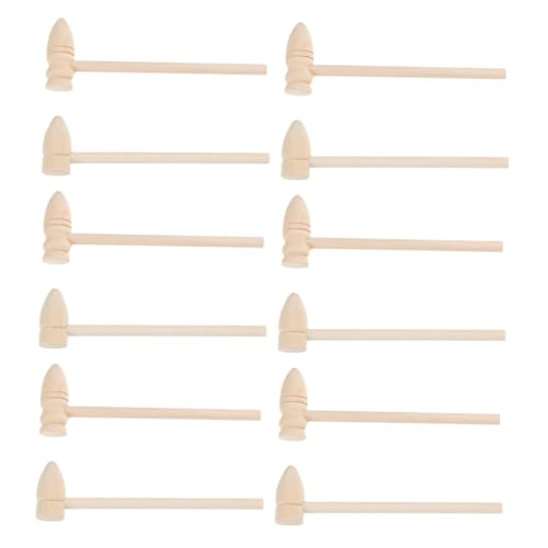HEALSOPTHY 20 Stück Teiliges Mini Holzhammer für DIY und Kuchenklopfer Geruchlos Robust Vielseitig Nutzbar als Spielrequisiten und Pädagogisches Werkzeug für Kreative Beschäftigung und von HEALSOPTHY