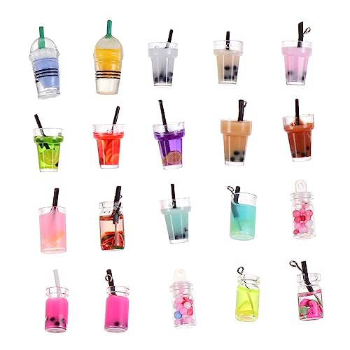 HEALSOPTHY 20 Stück Teiliges Mini Milchtee Anhänger Realistische DIY Resin Milchtee Becher Sichere Bastelmaterialien Vielseitig für Puppenhaus und Desktop Dekoration HEALSOPTHY 20 Stück Teiliges Mini Milchtee Anhänger Realistische DIY Resin Milchtee Becher Sichere Bastelmaterialien Vielseitig für Puppenhaus und Desktop Dekoration von HEALSOPTHY