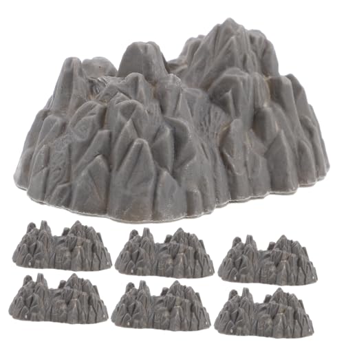 HEALSOPTHY 20 Stück Teiliges Miniatur Felsen Simulation Berglandschaftsornament Realistische Bonsai Deko Vielseitig für Heim Schule Büro Modellbau von HEALSOPTHY