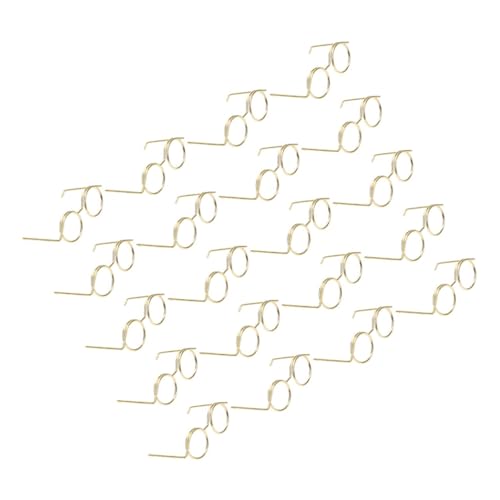 HEALSOPTHY 20 Stück Teiliges Puppenbrillen aus Robustem Metall Linsenlose Leichte Puppenbrillen als DIY Zubehör für Puppenhaus Dekoration und Rollenspiele Goldfarbene Requisiten für Sammler HEALSOPTHY 20 Stück Teiliges Puppenbrillen aus Robustem Metall Linsenlose Leichte Puppenbrillen als DIY Zubehör für Puppenhaus Dekoration und Rollenspiele Goldfarbene Requisiten für Sammler von HEALSOPTHY