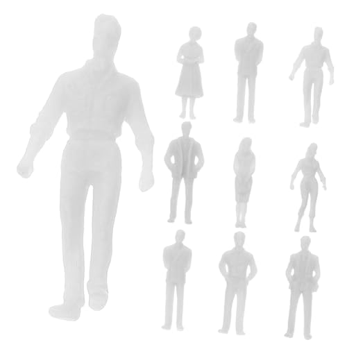 HEALSOPTHY 20 Stück Teiliges Weiße Miniatur Menschenfiguren Unbemalt Kunststoffmodell Baufiguren für Diorama Architektur Landschaft Modellbau Zubehör HEALSOPTHY 20 Stück Teiliges Weiße Miniatur Menschenfiguren Unbemalt Kunststoffmodell Baufiguren für Diorama Architektur Landschaft Modellbau Zubehör von HEALSOPTHY