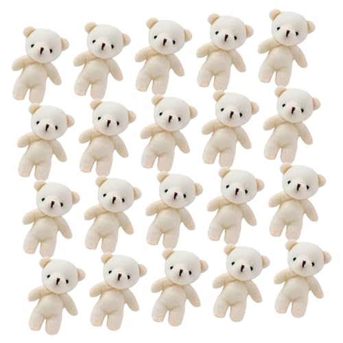 HEALSOPTHY 20 Stück Teiliges aus Weichem Tragbare Mini Bärenanhänger Dekorative Kleine Bärenpuppen für DIY Projekte und Vielseitige Basteldekorationen von HEALSOPTHY