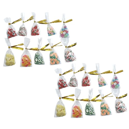 HEALSOPTHY 20 Stücke Verpackt Dessert Dessert Modell Dessert Polymer Clay Mini Lebensmittel Für von HEALSOPTHY