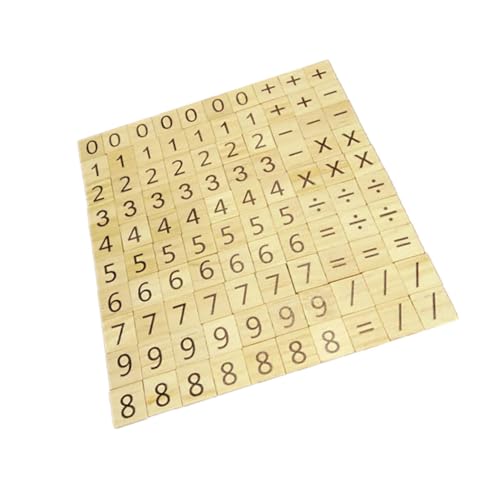 HEALSOPTHY 200 Stück Holzpuzzle Teiliges Lernspiel mit Großbuchstaben und Zahlen Pädagogische Holzbausteine für Vorschule Sicher und Leicht zu Greifen Frühes Lernspielzeug von HEALSOPTHY