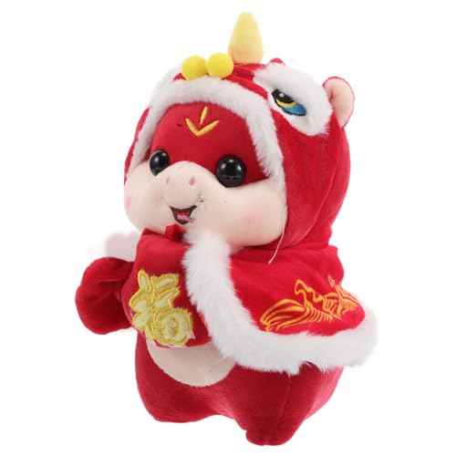 HEALSOPTHY 2025 Schlangenpuppe Chinesische Plüschfigur Chinesisches Japanisches Stofftier Chinesisches Neujahrs Kuscheltiere Ausgestopfte Schlange Plüsch Großes Chinesisches Neujahrs von HEALSOPTHY