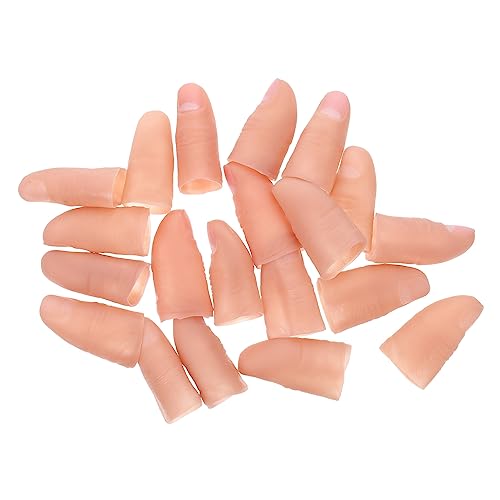 HEALSOPTHY 20Stücke Fake Finger Requisiten für Bühnenaufführungen Hochwertige Zauberwerkzeuge für Tricks für Profis und Anfänger Leicht und Tragbar Langlebig von HEALSOPTHY