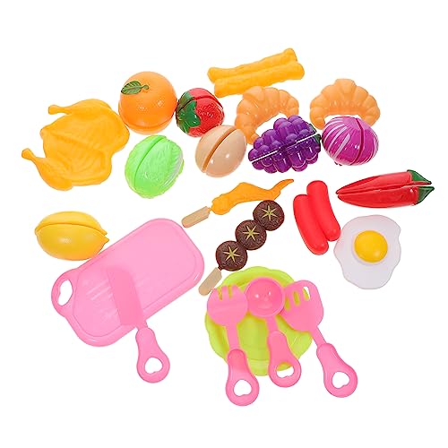 HEALSOPTHY 23 Stück Simuliertes Obst Und Gemüse Bildungsbedarf Küchenspielzeug Schneiden Obstspielzeug Vorgeben, EIN Schneidespielzeug Zu Sein Spielküchenzubehör Kinderspielzeug Abs HEALSOPTHY 23 Stück Simuliertes Obst Und Gemüse Bildungsbedarf Küchenspielzeug Schneiden Obstspielzeug Vorgeben, EIN Schneidespielzeug Zu Sein Spielküchenzubehör Kinderspielzeug Abs von HEALSOPTHY