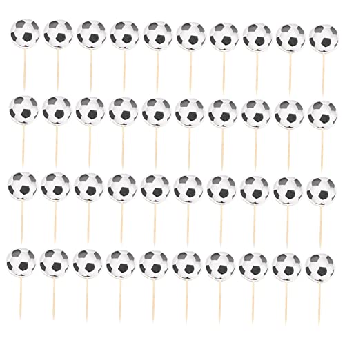 HEALSOPTHY Fußball-kuchenaufsatz 24 Stück Cupcake-dekorationen Geburtstags-dessert-accessoire Party-kuchen-ornament HEALSOPTHY Fußball-kuchenaufsatz 24 Stück Cupcake-dekorationen Geburtstags-dessert-accessoire Party-kuchen-ornament von HEALSOPTHY