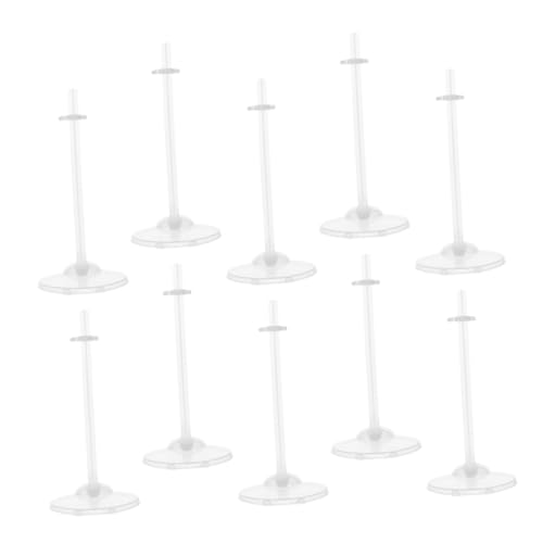 HEALSOPTHY 24 Stück Puppenständer Rack Für Puppen Anzeigen Puppenregal Actionfiguren Stehen Unterstützung Der Puppenhalterung Puppenanzeigehalter Figurenständer Transparent Plastik von HEALSOPTHY