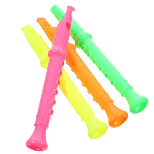 HEALSOPTHY 24 Stück Teiliges Flöten Pfeifenspielzeug für Bunte Musik Instrumente aus Robustem Kunststoff Fördert Rhythmusgefühl und Musikalisches Interesse bei Jungen und von HEALSOPTHY