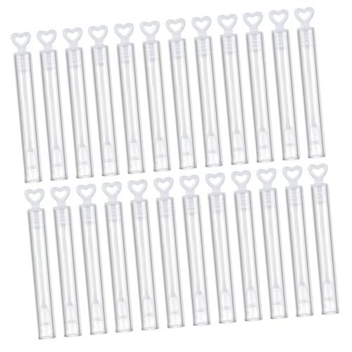 HEALSOPTHY 24 Stück Teiliges Herz Seifenblasenstäbe für Hochzeit Party Mini Seifenblasen Wiederbefüllbar für Outdoor Feiern von HEALSOPTHY